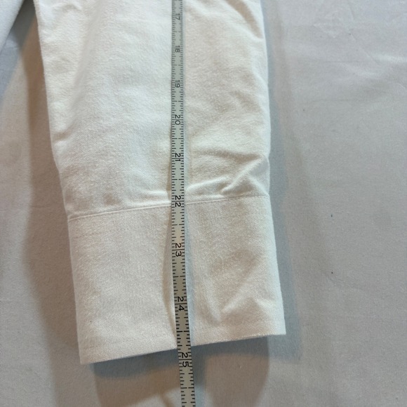 UNTUCKit Mens White Slim Fit Cotton Flannel Button Down Shirt Medium Long Sleeve - Picture 8 of 8